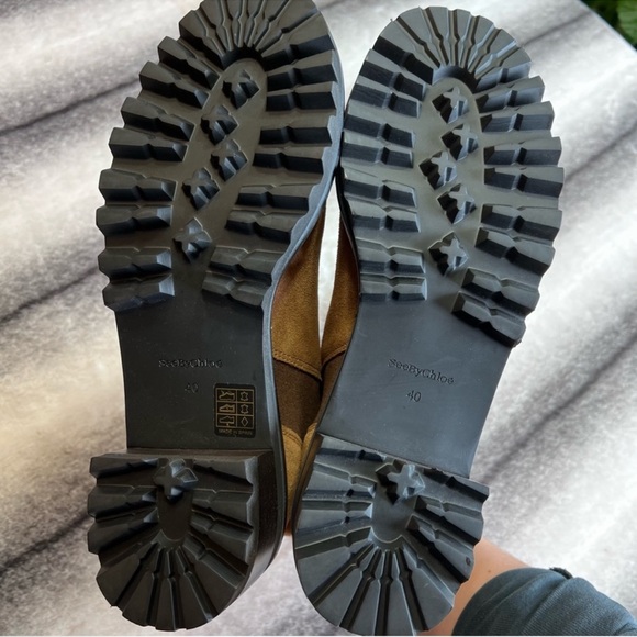 See By Chloe Mallory Tan Suede Leather Chelsea Boots SB33082A - Picture 9 of 9